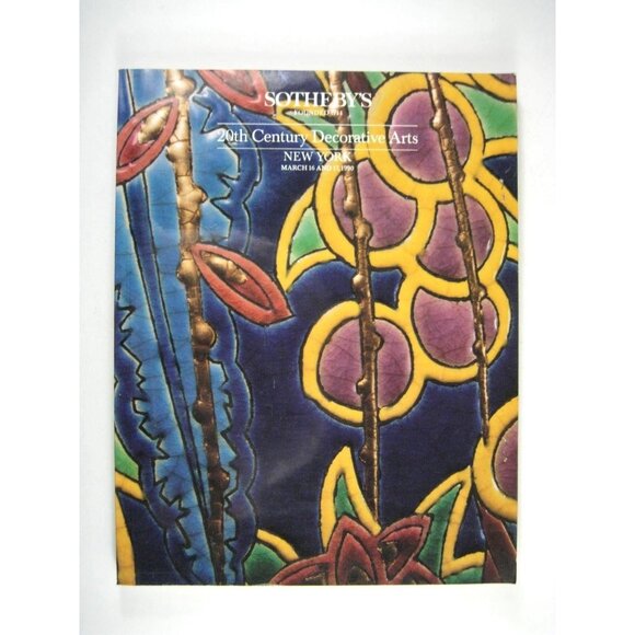 Sothebys March 1990 Catalog 20th Century Decorative Art Deco Nouveau Tiffany - Picture 1 of 7